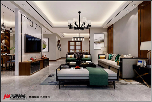 遂寧市志強(qiáng)·首府新中式風(fēng)格三居室裝修案例